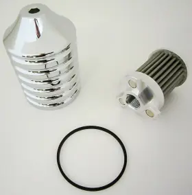 Em-0018 Harddrive Billet Reusable Oil Filter Chrome