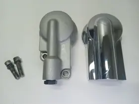 26381-92b Harley-davidson 1997 Dyna Super Glide Oil Filter Mount And Chrome Cover 26381-92b Harley-davidson 1997 Dyna Super Glide Oil Filter Mount And Chrome Cover