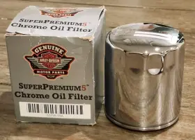 63798-99a Harley-davidson Genuine Super Premium 5 Oil Filter Chrome