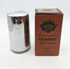 63813-90t Harley-davidson 1991-1998 Dyna Oem Long Chrome Spin-on Oil Filter