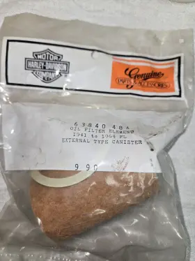63840-48a Harley-davidson 63840-58 New Oem Oil Filter Kit #63840-48a Brand Usa Made