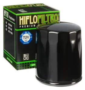 87191 Hiflo Hiflofiltro Black Oil Filter Fits Milwaukee-eight 2017/later And Twin Cam 99-17
