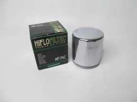 Hf174c Hiflo Motorcycle Chrome Engine Oil Filter For Harley Free Shipping