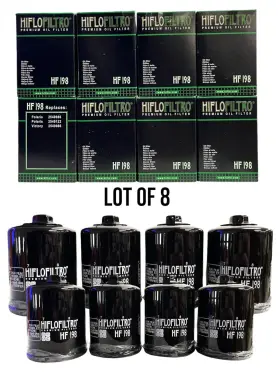 0712-0549 Hiflofiltro Oil Filter - Spin-on Hf198 Lot Of 8 Nib