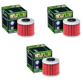 3xhf117 Hiflofiltro Hiflo Filtro Oil Filter Honda Grom 125 2022-2023 3 Pack Hf117