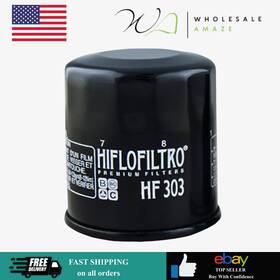 Hiflofiltro 824225111019 Hf303 Black Standard Premium Oil Filter Single