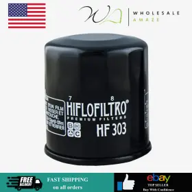 Hf303 Hiflofiltro 824225111019 Black Standard Premium Oil Filter Single