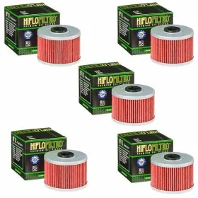 Hf112 Hiflofiltro Hiflo Oil Filter Kx 450f 450 Kxf 5 Pack For 2006-2015 Kawasaki Kx450f
