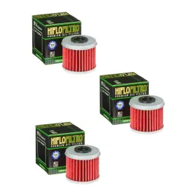 Hf123-3 Hiflofiltro 1987-2018 Kawasaki Klr650 Genuine Hiflo Oil Filter Hf123 Klr 650 - Pack Of 3