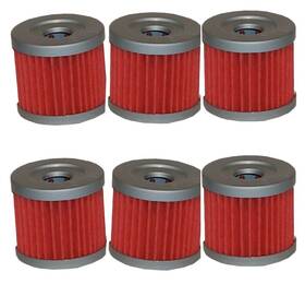 Hiflofiltro Hf125x6 Hf125 Oil Filter - 6 Pack Replaces Kawasaki 16097-1002