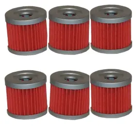 16097-1002 Hiflofiltro Hf125x6 Hf125 Oil Filter - 6 Pack Replaces Kawasaki