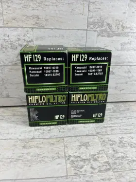 A1-a3 Hiflofiltro Hf129 Lot Of 4 Hiflo Oil Filter Kawasaki Kaf950 Mule 2510 Diesel 4x4 00-03