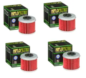 Hf132 Hiflofiltro Hiflo Oil Filter 4 Pack Fits Suzuki 1986-1988 Dr125 2006 Kawasaki Klx125