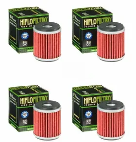 Hf140 Hiflofiltro Hiflo Oil Filter Yzf 250 250f - Pack Of 4 For 2009-2025 Yamaha Yz250f