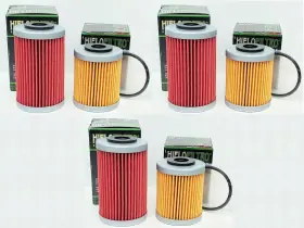 Hf155-hf157 Hiflofiltro 3 Sets Hiflo Oil Filter Long And Short Hf155 157 Ktm 250 400 450 520 525