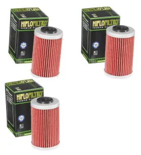 Hf155x3 Hiflofiltro Hf155 Oil Filter - 3 Pack Fits Ktm 390/690 Husqvarna 401/701 And More