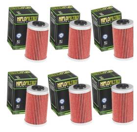 Hiflofiltro Hf155x6 Hf155 Oil Filter - 6 Pack Fits Ktm 390/690 Husqvarna 401/701 And More