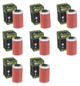 Hiflofiltro Hf155x8 Hf155 Oil Filter - 8 Pack Fits Ktm 390/690 Husqvarna 401/701 And More