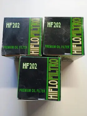 550-0202 Hiflofiltro Hf202 New Hiflo Oil Filter Honda Kawasaki 3 Pack Replacement Hf 202