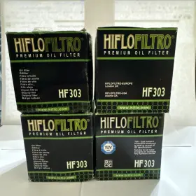 Hf303-x5 Hiflofiltro Lot Of 4 Hiflo Oil Filter Hf303 Honda 97-03 Cbr1100xx Yamaha 01-05 Kawasaki