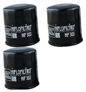 Hf303x3 Hiflofiltro Hf303 Oil Filter - Black 3 Pack