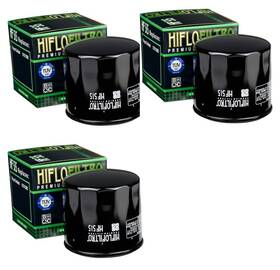 Hiflofiltro Hf515x3 Hf515 Premium Oil Filter For Royal Enfield 650 - 3 Pack