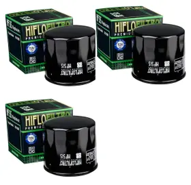 Hf515x3 Hiflofiltro Hf515 Premium Oil Filter For Royal Enfield 650 - 3 Pack