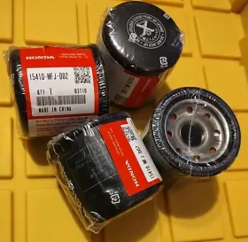 Ocp163322573771 Honda 4pk Genuine Authentic Motorcycle Oil Filter And Seal Cartridge 15410-mfj-d02