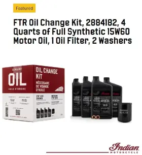 Ftr1200 Indian Motrocycle Oil 2884182 Motorcycle 15w60 Full Synthetic Change Kit-2884182