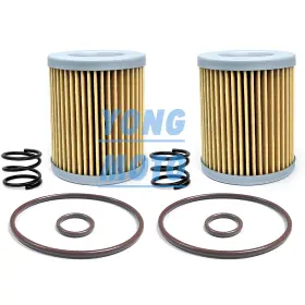 09280-13004 Jinfannibi 2pcs Oil Filter Kit Set For Suzuki Atv Quadrunner 250 1987-2002 #09280-13004