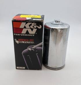 K&n 401480 K&n Harley-davidson Sportster Dyna Softail Chrome Oil Filter Kn-173c