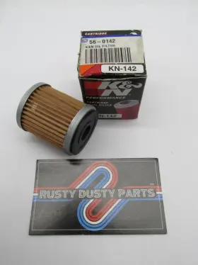56-0142 K&n New Motorcycle Cartridge Oil Filter Kn-142