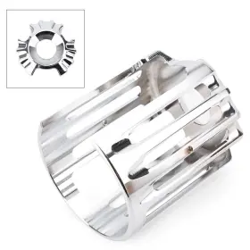 Kabusikikaisya-kawausa 550744180891 Motorcycle Edge Oil Filter Cover Trim Fit Harley Touring Road King Glide Chrome