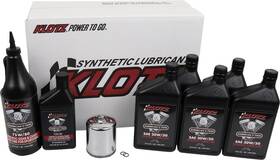 Klotz 028175001103 Oil Change Kit Harley Evolution Sportster V-twin 20w-50 Kh-110