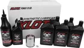 Klotz 028175001103 Oil Change Kit Harley Evolution Sportster V-twin 20w-50 Kh-110
