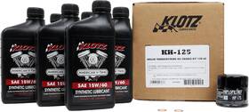 Klotz 028175003688 6 Quart Synthetic Oil Change Kit For Indian Thunderstroke Kh-125