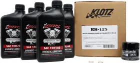 Klotz 028175003688 6 Quart Synthetic Oil Change Kit For Indian Thunderstroke Kh-125