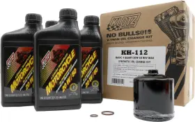 Kh-112 Klotz Basic 4 Quart Synthetic Oil Change Kit For Hd Rev Max