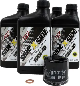 Ku-109 Klotz Oil Change Kit - Fits Kawasaki 10w/40