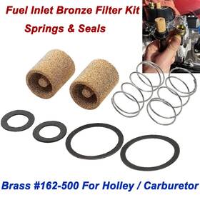 Lenkdou Mp10-le008-0002bz For Holley Double Pumper Carburetor Sintered Bronze Fuel Filter Kit Seal Spring