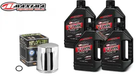 30-11901 Maxima 11105 Hf171c Synthetic 20w50 Oil Change Kit Chrome Filter Harley Twin Cam 1999-2017 30-11901 Maxima 11105 Hf171c Synthetic 20w50 Oil Change Kit Chrome Filter Harley Twin Cam 1999-2017
