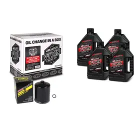 90-119014pb Maxima Fits V-twin Quick Change Kit Synthetic With Black Filter Twin Cam