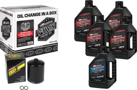 90-119015pb Maxima Sportster Synthetic Oil Change Kit With Black Filter