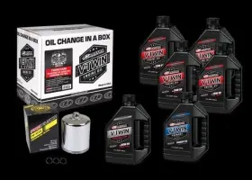 90-119016pc Maxima Racing Oils V-twin Oil Change Kit Synthetic With Chrome Filter Twin Cam