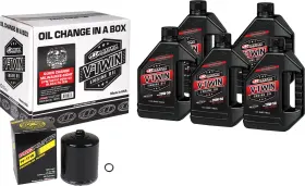 90-129015pb Maxima M-eight Synthetic Quick Oil Change Kit With Black Filter