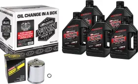 90-129015pc Maxima M-eight Synthetic Quick Oil Change Kit With Chrome Filter