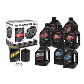 Maxima Mxa90-129018pb V-twin Oil Change Kit For Milwaukee-eight Engines With Synthetic