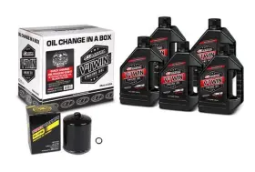 3601-0722 Maxima Racing Oil Synthetic 20w50 Quick Change Kit Black Filter Harley M8 2017-2023