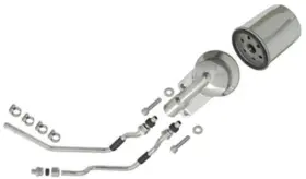 Hd-26381-92 Mid Usa 87131 Oil Filter Mount Line Kit Chrome 1992-1999 Harley Evolution