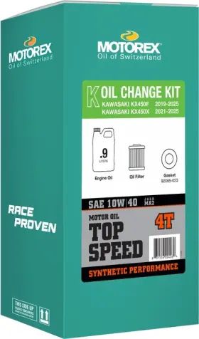 311248 Motorex Top Speed Synthetic 4t Oil Change Kit 10w-40 #311248 For Kawasaki